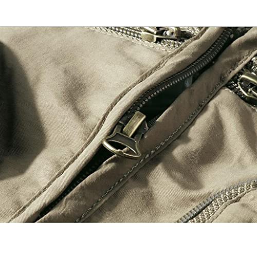 Chaleco de pesca multibolsillo para hombre con malla transpirable 5