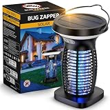 OnBeam Solar Bug Zapper Outdoor, 4200V Electric Mosquito Killer for Patio