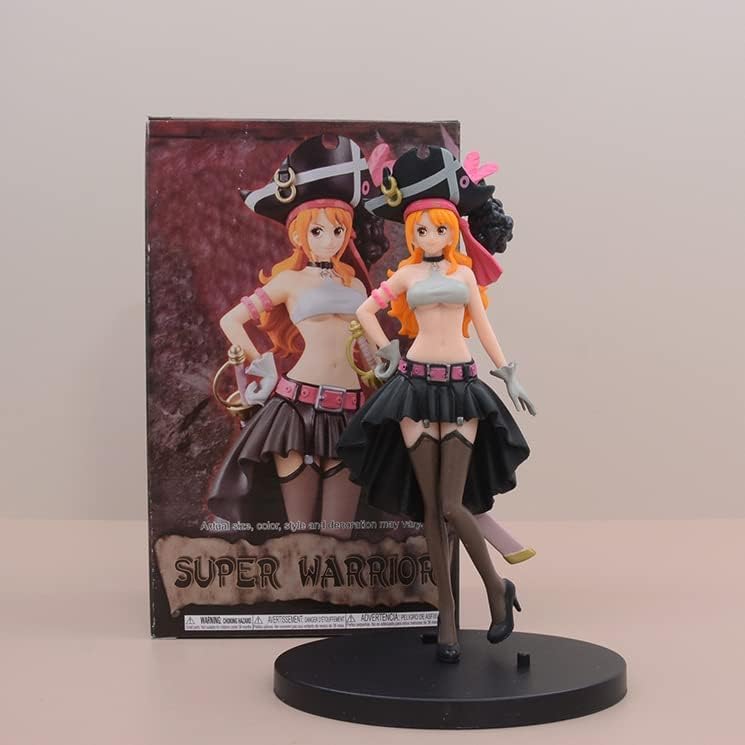 REOZIGN Figures of a Piece, Theatrical Version dxf Luffy Zoro Sanji Nico Robin Nami Uta Usopp Statue Figures 17 cm / 6.7 Inches PVC Action Figure (Nami)
