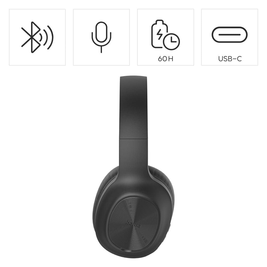 Hama Zestaw słuchawkowy Bluetooth Circum Multipoint 60h Micro Black