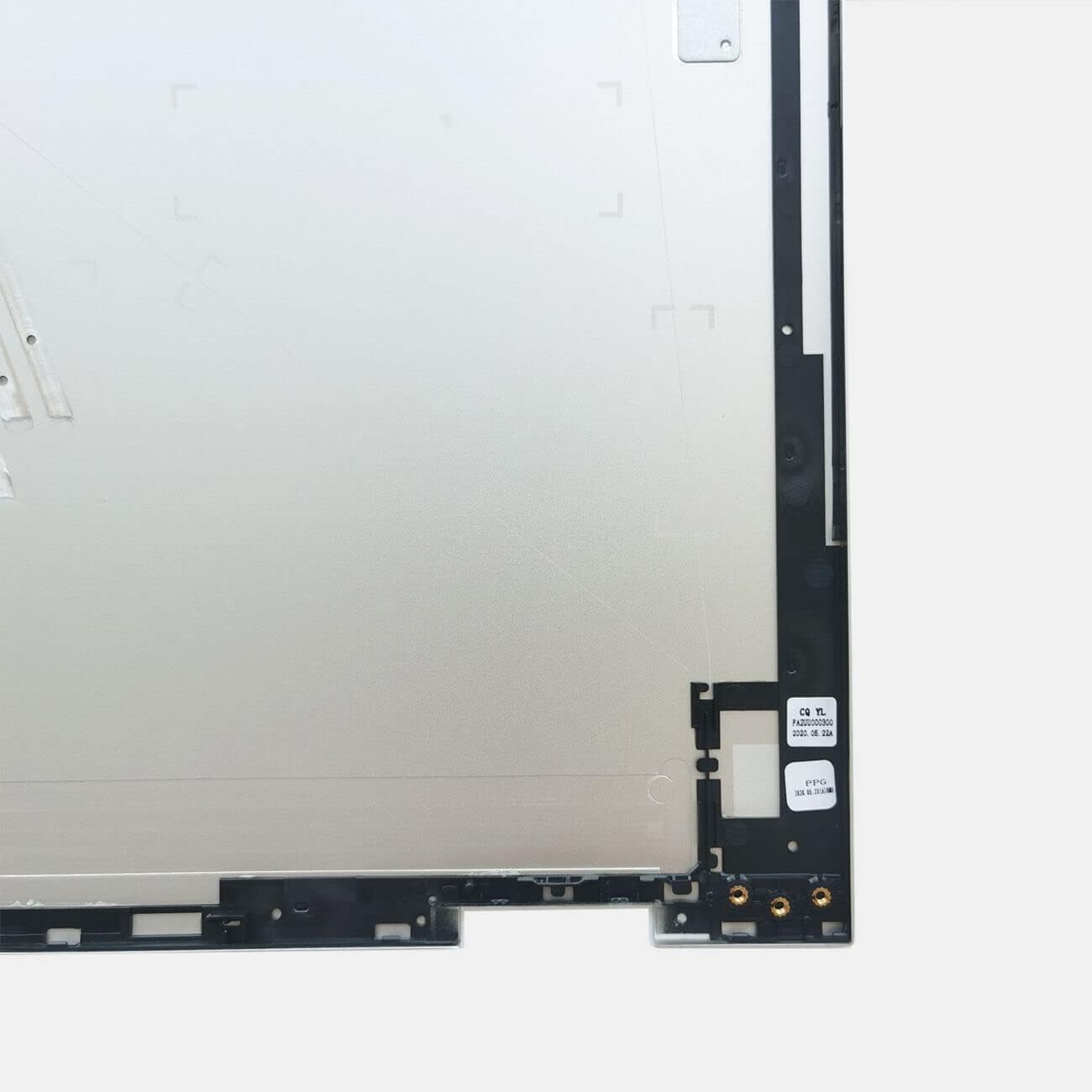 Replacement Laptop LCD Cover Back Rear Top Lid with Hinges for HP Envy X360 15-ED 15M-ED 15T-ED 0023DX L93203-001 L93204-001 (Silver)