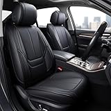 Top 10 Best Oasis Auto Seat Covers Reviews & Comparison 11 OASIS AUTO Car Seat Covers Premium Waterproof Faux Leather Cushion Universal Accessories Fit SUV Truck Sedan Automotive Vehicle Auto Interior Protector Full Set (OS-006 Black)