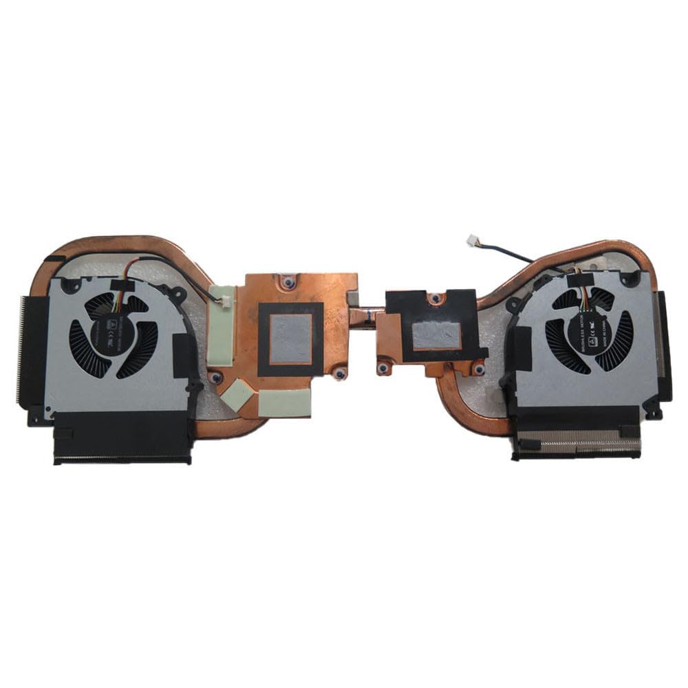 Nowy wentylator procesora graficznego i radiator do laptopa do CLEVO PB50ED 6-31-PB502-RA1 DFS2001059P0T FLDQ DFS2004059P0T FLDJ