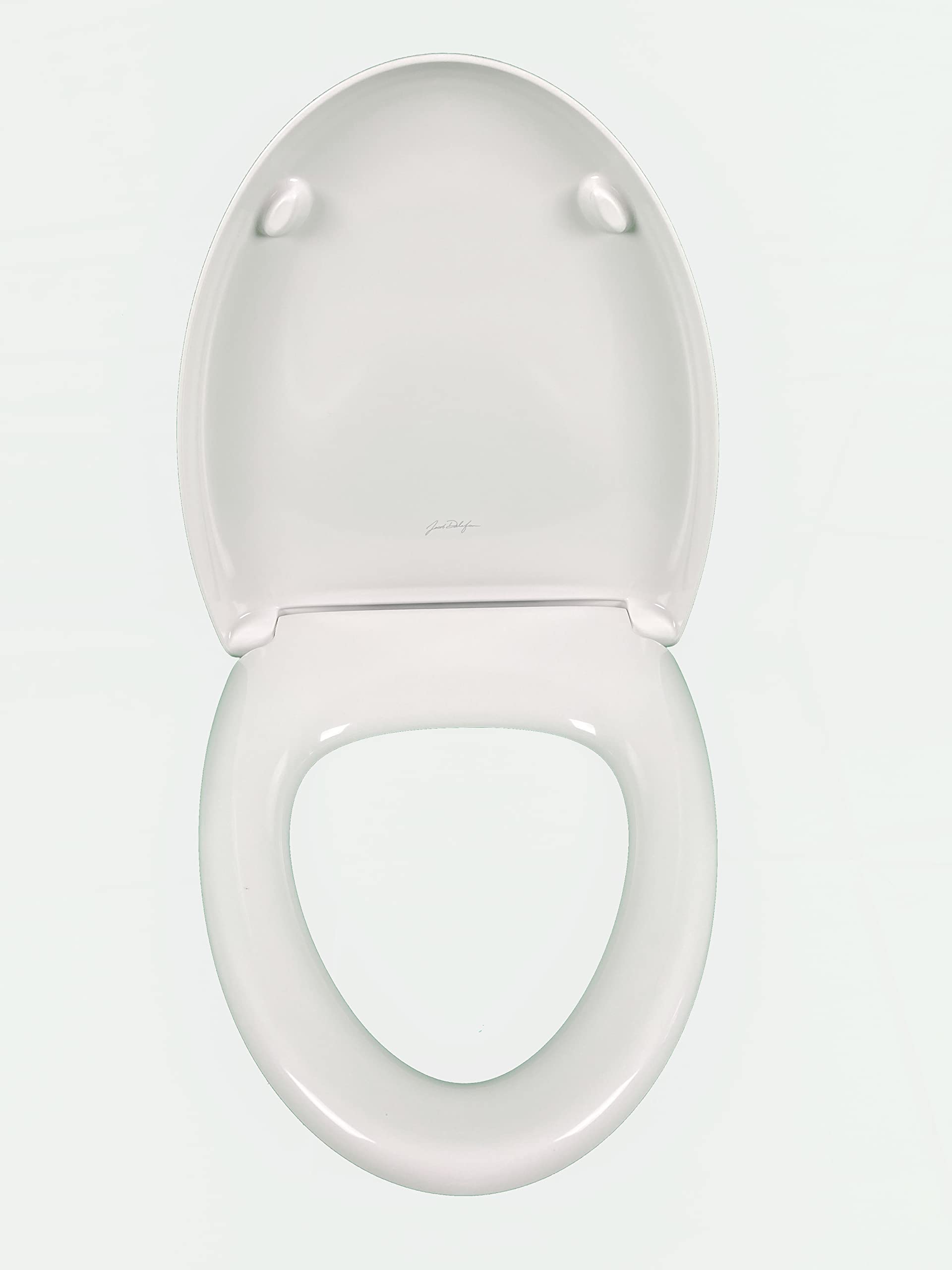 JACOB DELAFON Asiento wc NOUVELLE VAGUE E20068-00 Cierre progresivo | Bisagras de metal inoxidable muy duraderas Instalación fácil, rápida y segura Material Thermodur muy resistente Color Blanco
