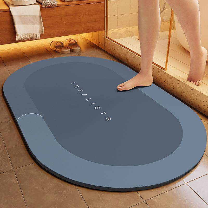 Tapis de bain diatomée ultra-absorbant antidérapant lavabo salle de bain