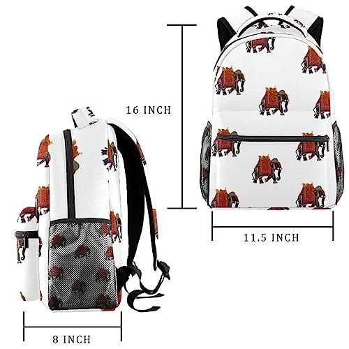 Sac à dos de voyage Campus éléphant multicolore pour enfant 29x20x40cm - 2
