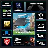 Compare technical specifications of MSI Crosshair 18 HX AI