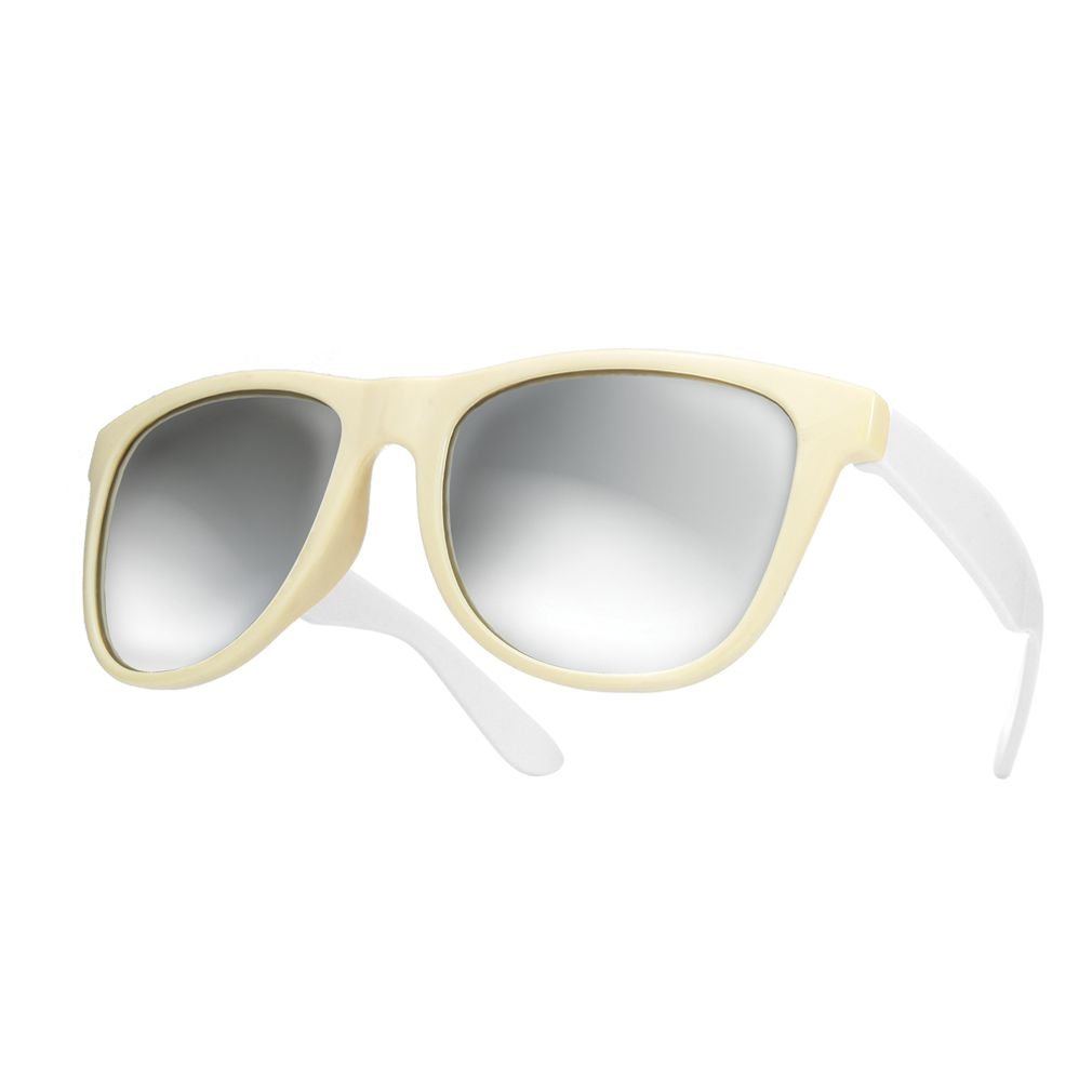 Morefaz Men's Duo White Mirrored Sunglasses Fashion Mirror Air Force Unisex Vintage Lens Uv400 (Duo White) Mfaz Ltd