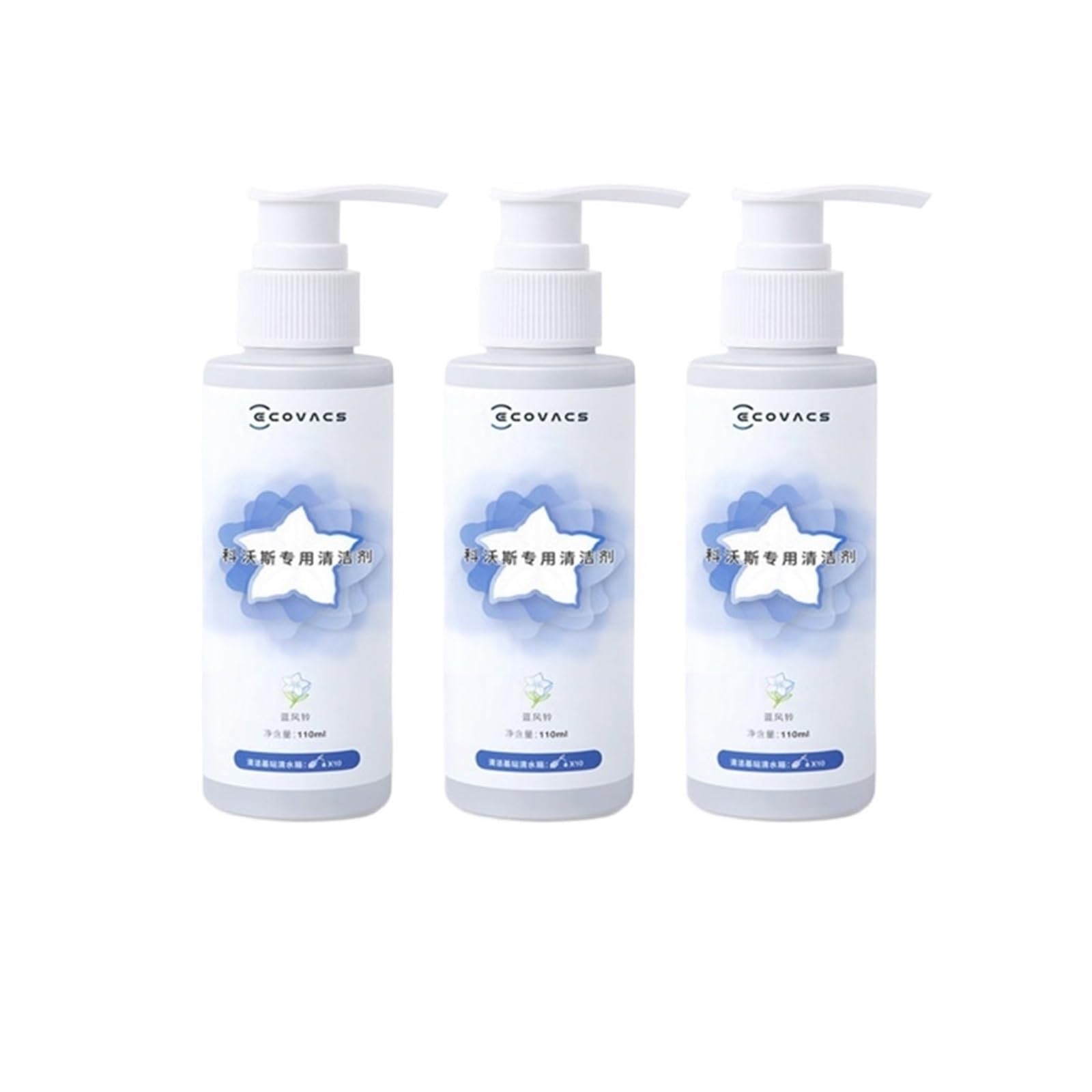 Ltdxlnbwq 3Pcs Compatible With Ecovacs Cleaning Fluid，Compatible With Deebot Ozmo T20 N9＋T10 Omni/T10 Turbo/X1 Omni/X1 Turbo X2/X2 Pro T20 Liquid Floor Cleaning Solution(3Pcs)