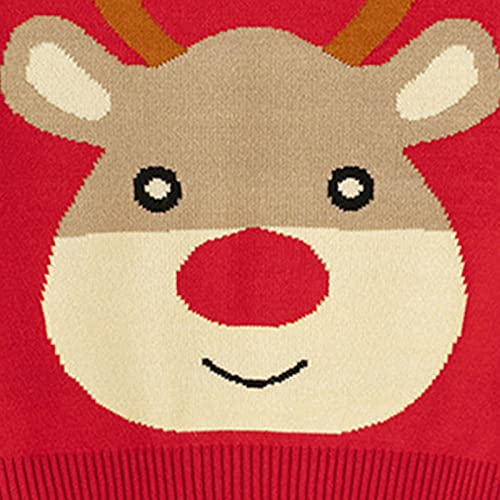 Toddler Baby Girl Boy Christmas Sweater Crewneck Long Sleeve Blouse Deer Print Pullover Cute Fall Winter Sweaters4