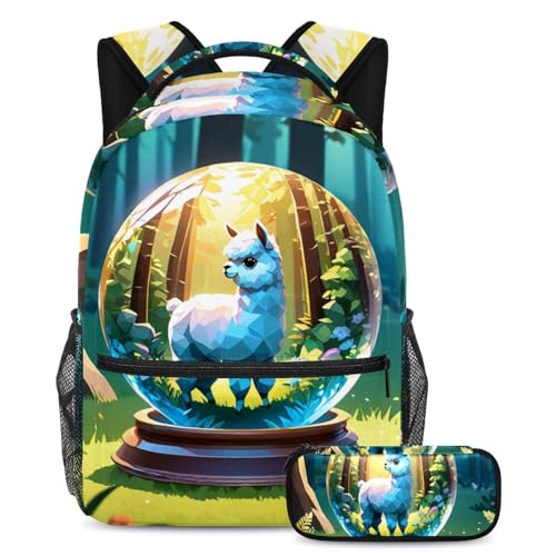 Sac à dos enfant avec trousse multicolore idéal pour le collège et les sorties