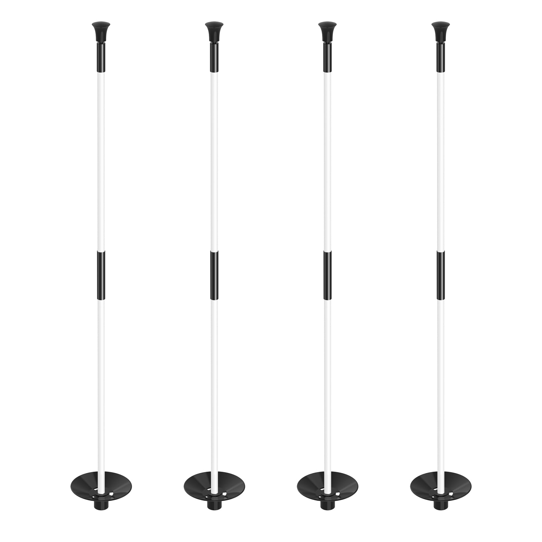KINGTOP Fiberglass Golf Flagsticks with Retrieval Base, 3 or 6 ft