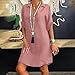 Firzero Summer Dresses for Women 2024 Vacation Ruffle Short Sleeve Sundress V Neck Dress Casual Loose Flowy Dress Mini Dress