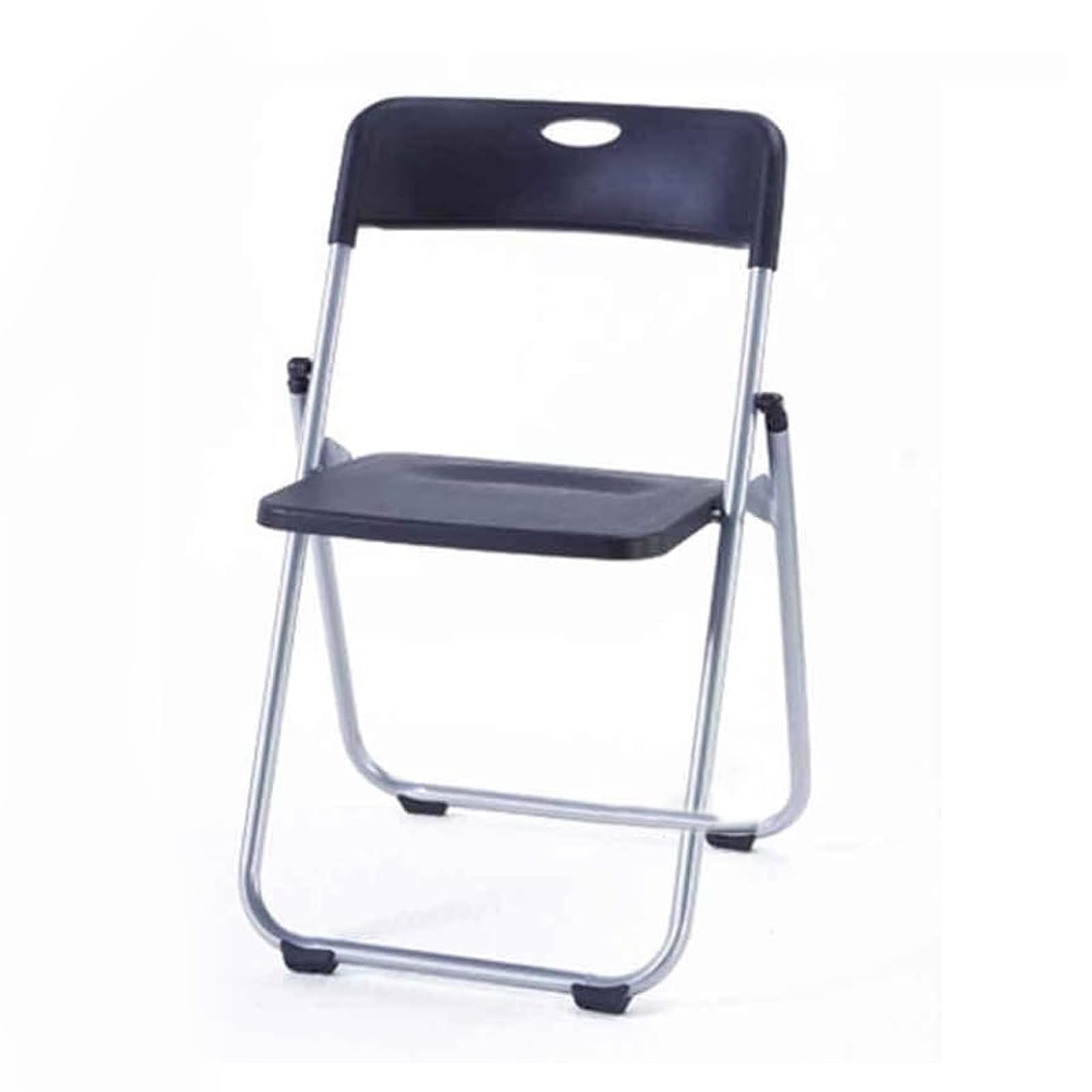 Sedie pieghevoli per esterni resistenti con seduta in polipropilene, gambe in metallo, capacità 150 kg, perfette per giardino e balcone, confezione da 2, soluzione portatile nera