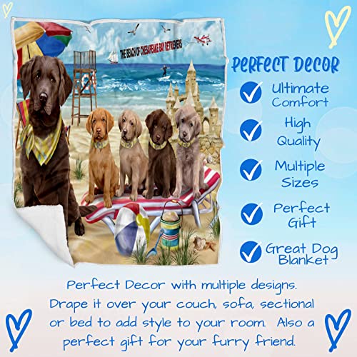 Pet-Friendly-Beach-Chesapeake-Bay-Retriever-Dogs-Blanket-Lightweight-Super-Soft-Cozy-and-Durable-Bed-Blanket-Animal-Theme-Fuzzy-Blanket-for-Sofa-Bed-Couch-BLNKT54811-50x60-Woven - Cucciolini Doodles Pet-Friendly-Beach-Chesapeake-Bay-Retriever-Dogs-Blanket-Lightweight-Super-Soft-Cozy-and-Durable-Bed-Blanket-Animal-Theme-Fuzzy-Blanket-for-Sofa-Bed-Couch-BLNKT54811-50x60-Woven