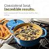 Lodge Essential Enamel Cast Iron Dutch Oven 6 Quarts - Perfect for Bread Baking, Braising, Marinating & Slow Cooking, Features Moisture-Sealing Lid & Dual Handles, Kitchen Essentials, Caribbean Blue #2