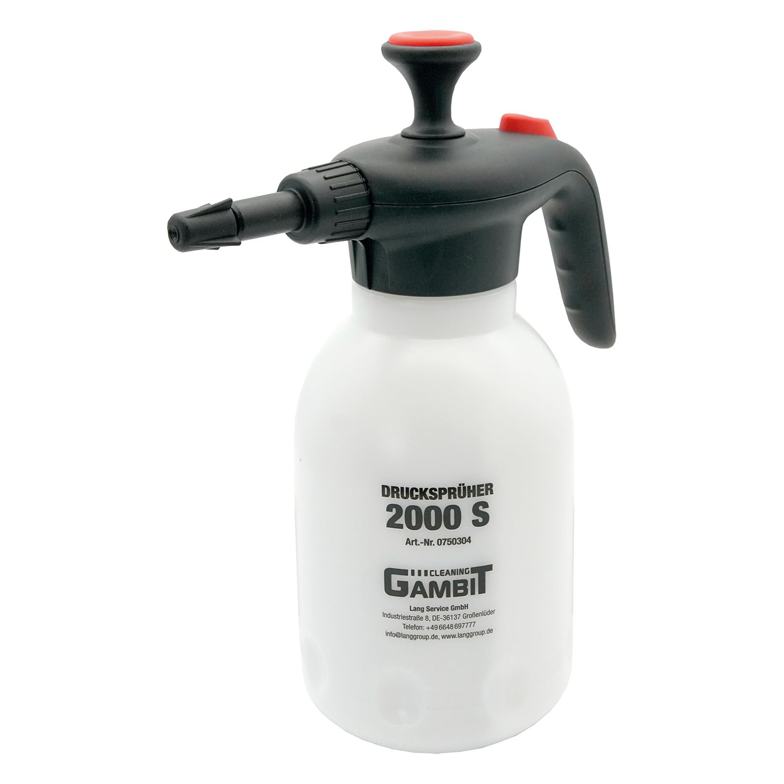 Gambit Tools Drucksprüher 2000 S, 1,8 Liter, FPM-Dichtung, Säurebeständig, 3 bar
