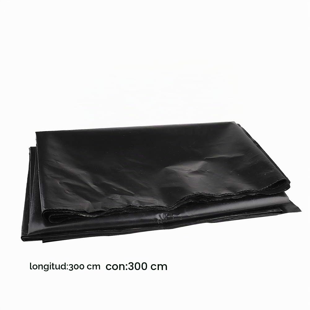 Revestimiento de goma de polietileno de alta densidad, 3 m x 3 m, flexible, precortado, para estanques, estanques, estanques, estanques, estanques, estanques, fuentes de agua y jardines