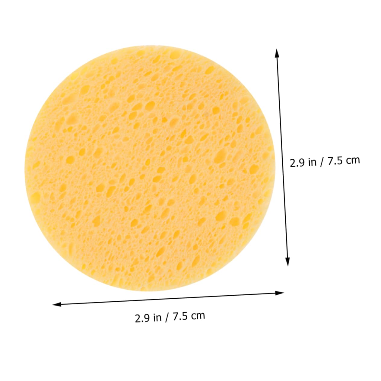 Healeved 30pezzi Spugne Struccanti Legno Per Per Rimuovere Makeup Blush e Protezione Solare Colore Giallo
