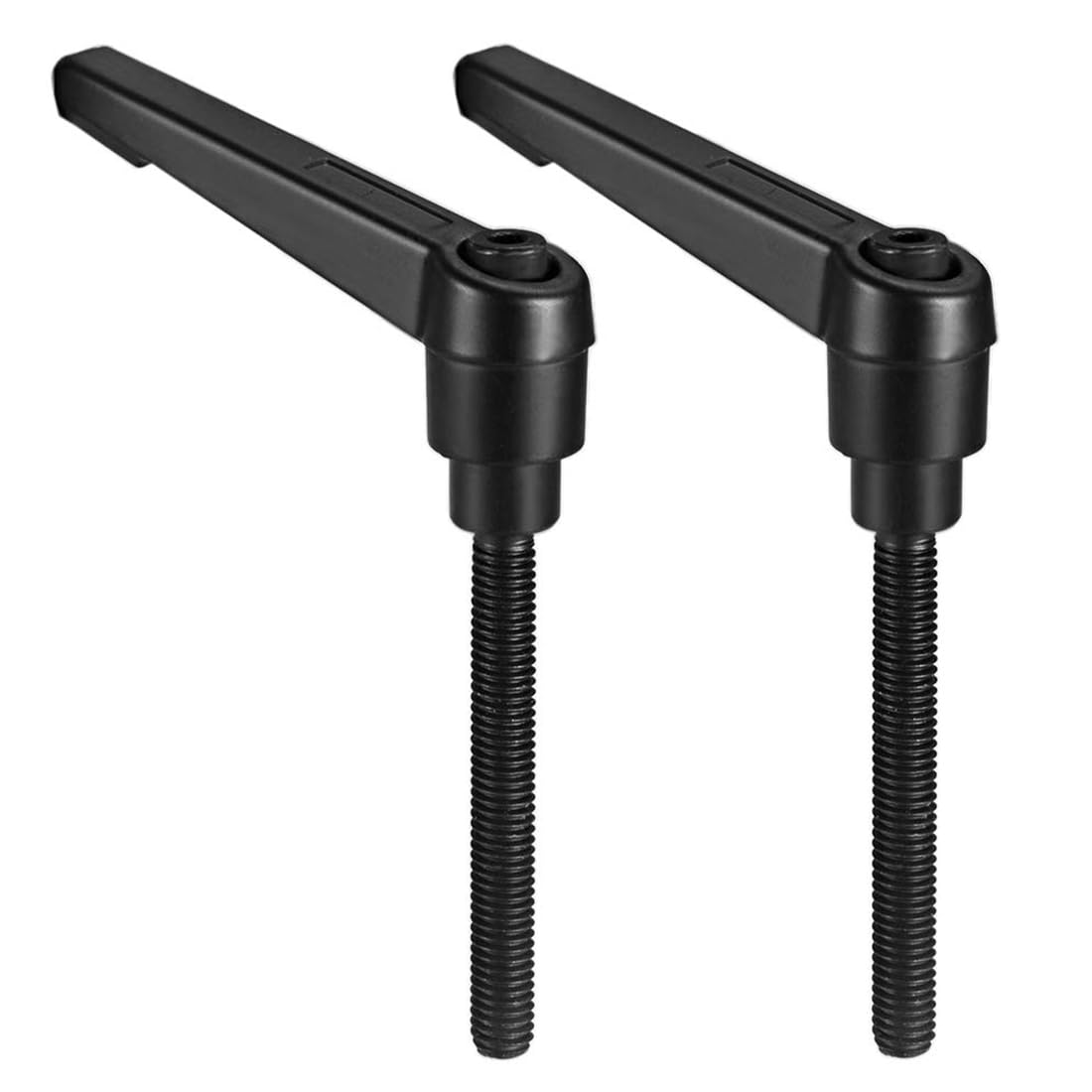 TA-VIGOR 2Pcs Adjustable Clamping Lever Handles, M6 x 40mm Locking Quick Release Push Button Ratchet Screw Knobs