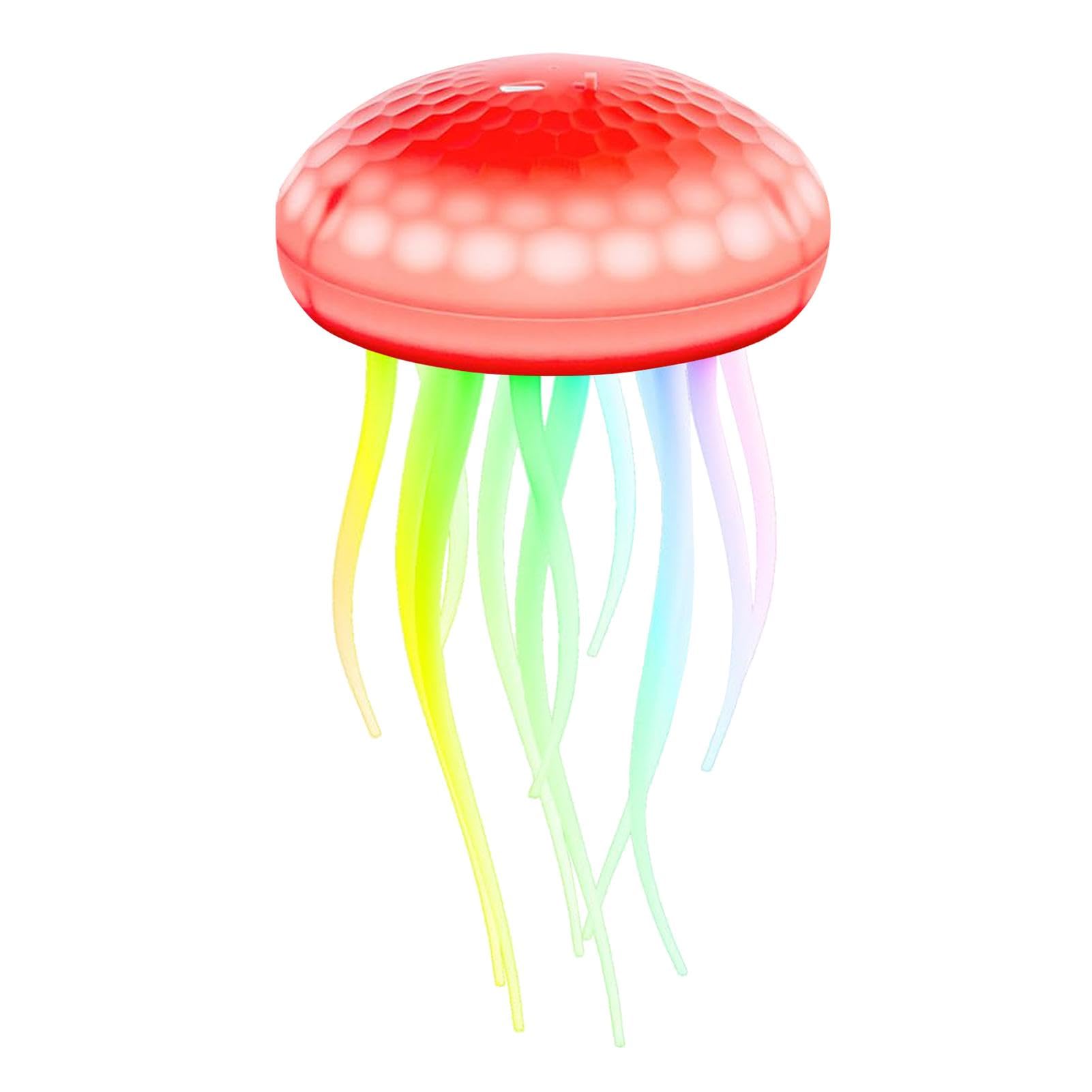 Luce notturna a LED con, lampada con Lampada ad attivazione vocale | Lampada da comodino ricaricabile da 1000 mAh, luce notturna portatile a LED RGB con medusa per soggiorno, scrivania da
