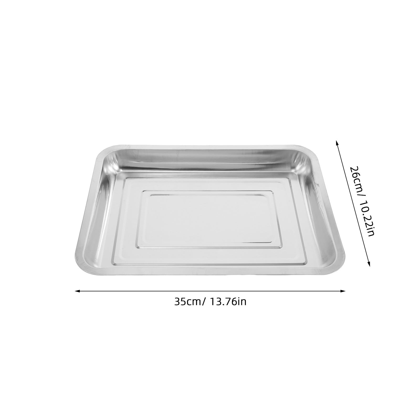 Toyvian Lot de 6 Plateaux de Semis en Acier Inoxydable Portable et Léger pour Jardin Intérieur, Germination Transplantation des Plantes
