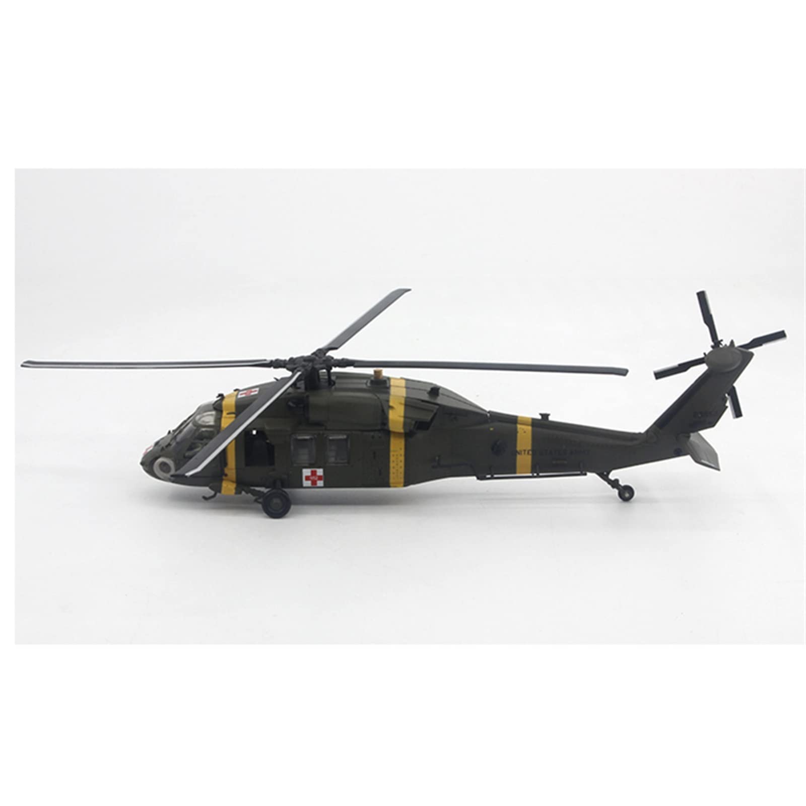 Modellino di Aerei in Piccola Scala Scala 1/72 Uh-60 per Elicottero Air Ambulance Modello Militare Caccia Americano Kit di Costruzione di Modello Finito(A)