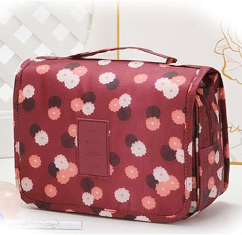 Miniatura 5 de SxoSyo Neceser para mujer, bolsa de viaje colgante para artículos de tocador, gran capacidad, accesorios de viaje, bolsas de maquillaje, organizador