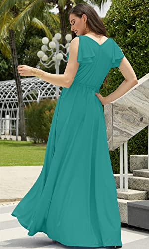 Image of KOH KOH Womens Long Sleeveless Bridesmaid Wedding Guest Prom Maxi Dress