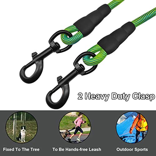 Btinesful 8Ft/12Ft/20Ft/30Ft/50Ft/75Ft Dog Tie-Out Long Tether Rope Dog Leash, Outdoor Dog Yard Leash- Large Medium Small Dogs Training, Playing, Camping,Backyard #TOP1