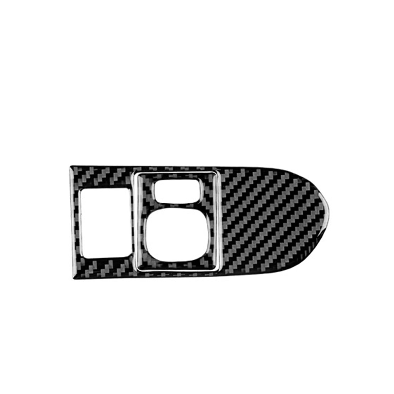 Car Trim Interior for Toyota for Yaris 2006-2011 Soft Carbon Fiber Sticker LHD Car Headlight Rearview Mirror Button Trim Interior Mouldings(LHD Black)