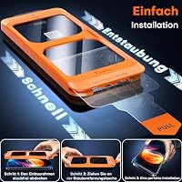 TOCOL für iPhone 15 Pro Max für Panzerglas Sichtschutz, Einfache Montage – Ansicht 3