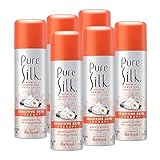 Pure Silk Sensitive Skin Spa Therapy Shave Cream for Women, 7.25 Oz, Pack of 6