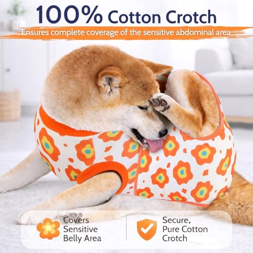 Image of Dog Surgery Recovery Suit, Onesie for Female Male Dogs Post Spay Neuter,XS