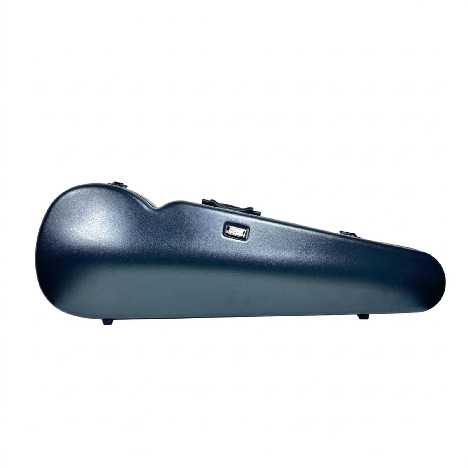 kowaku Estuche de Violín Estuche Rígido Funda de Violín Caja de Violín con Carcasa de Policarbonato y Interior Acolchado Diseño Triangular Ligero con Correa, Array, Azul Marino, 1/4
