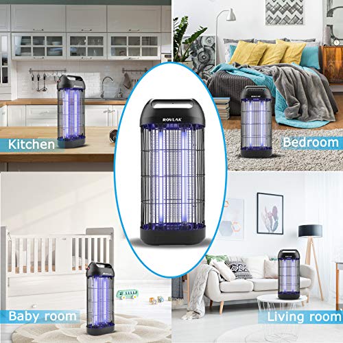ROVLAK Elektrische insectenval, muggenlamp met 18 watt uv-licht, muggenbescherming, lamp voor keuken, woonkamer en… - Image 7