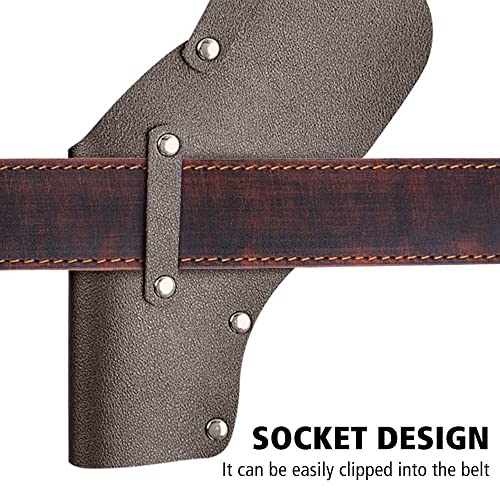 Leather Revolver Holster,Concealed Belt Carry Handgun Holder For Left Right Hand Pull Gun #TOP3