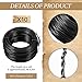 Yaomiao 10 Rolls Rebar Tie Wire 18 Gauge Tying Wire Rebar Tie Tool 98.4 ft Bailing cloison bar Gun for Securing reinforcing Steel bar Black Annealed Home Decoration Industrial Tool,984 ft Totally