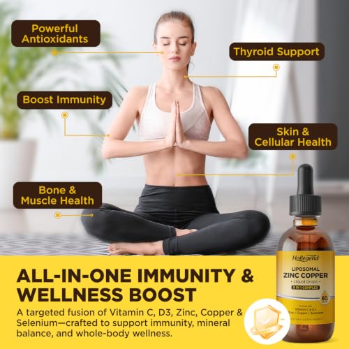 Liposomal Zinc Copper Liquid Drops, 50mg Zinc Picolinate with Copper, Vegan - Image 5