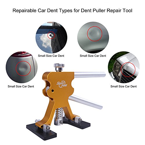 Super PDR 68pcs Auto Body Paintless Dent Removal Repair Tools Kits Dent Lifter Slide Hammer Pro Tabs Tap Down LED Reflector Board with Tool Bag - Thumbnail 7