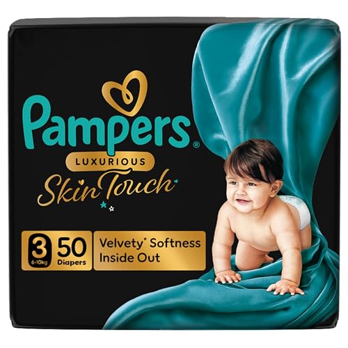Pampers Luxurious Skin Touch Premium Diapers Size 3 6-10kg 50 for Toddlers