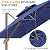 ORYNTREX 10' X 13' Outdoor Patio Umbrella Large Rectangle Cantilever Umbrella Heavy Duty 360°Rotation Offset Umbrella for Garden Deck Pool Patio,Navy Blue