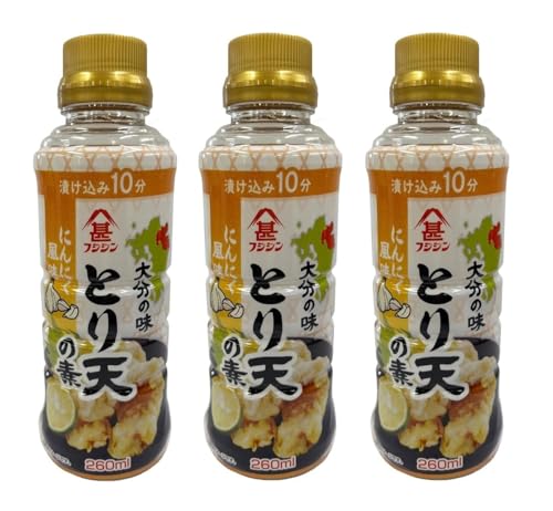 [フジジン] とり天の素 (にんにく風味) 260ml×3本 とり天用漬け込み調味液 ×3本のサムネイル