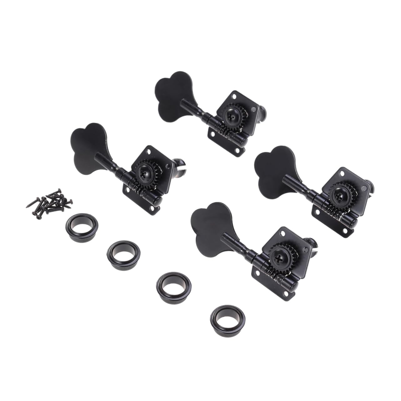 ifundom Bass Guitar Tuning Pegs Set 4 Strings Machine Tuners Left Side Tuners Heavy Duty Bass Guitar Accessories