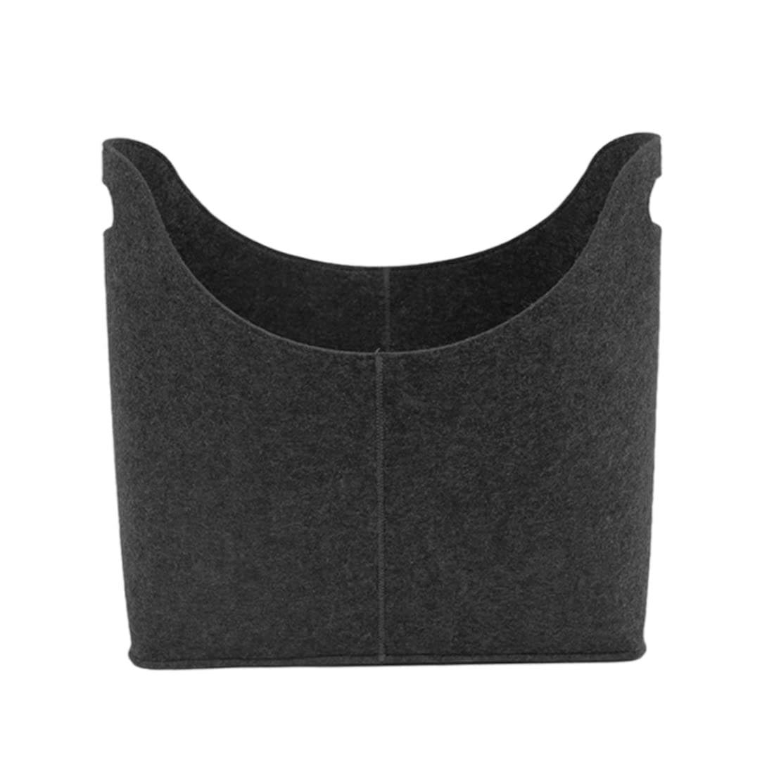 Cieirye Black Felt Firewood Basket Foldable Fireplace Storage Bag Fireside Wood Carrier Holder