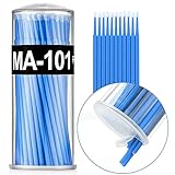 Touch Up Paint Brushes, 100Pcs of Disposable Micro Applicators for Auto Repair Chip Automotive Scratch-Blue-2