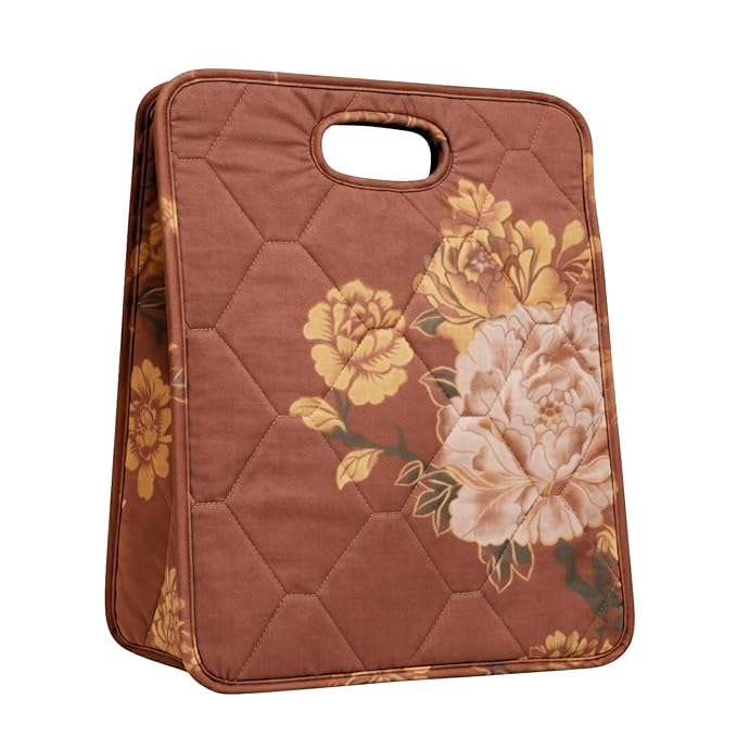RESTO-PUF Quilted Shopping Bag for Grocery & Vegetables | Heavy Duty Reusable Tote Bag with 20 kg Capacity|Durable Fabric|Multipurpose Storage Bag for Daily Shopping