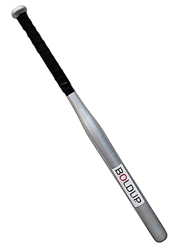 Baseball bat Perfect for self-Defense Durable and Heavy-Duty,Natural Wooden (32 inch Long) (Silver Bassbat)