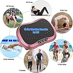 AXV Vibration Plate Exercise Machine Whole Body Workout Power Vibrate Fitness Platform Vibrating Machine Exercise Board for Weight Loss Shaping Toning Wellness Home Gyms Workout - Image 3