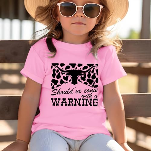 KIEKIECOO Girls Western Shirt Kids Cowgirl Country Concert Tees Cow Graphic Rodeo Outfits Toddler Girl Summer Cotton Tops4